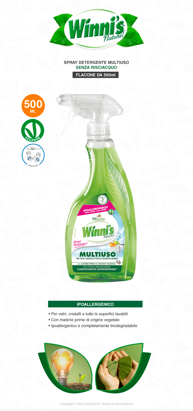 detergente spray multuso - 500ml