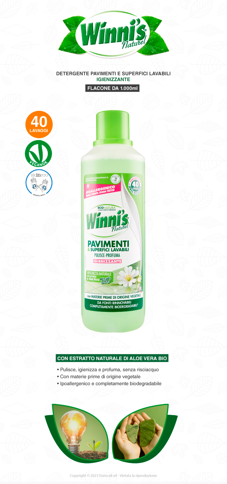detergente igienizzante pavimenti - 1l