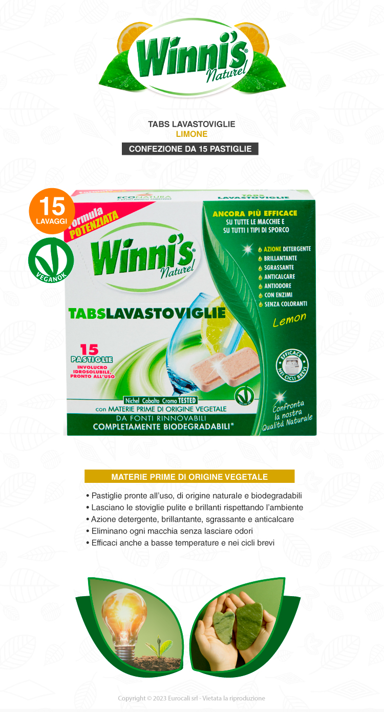 winni's detersivo lavastoviglie - 25 tabs