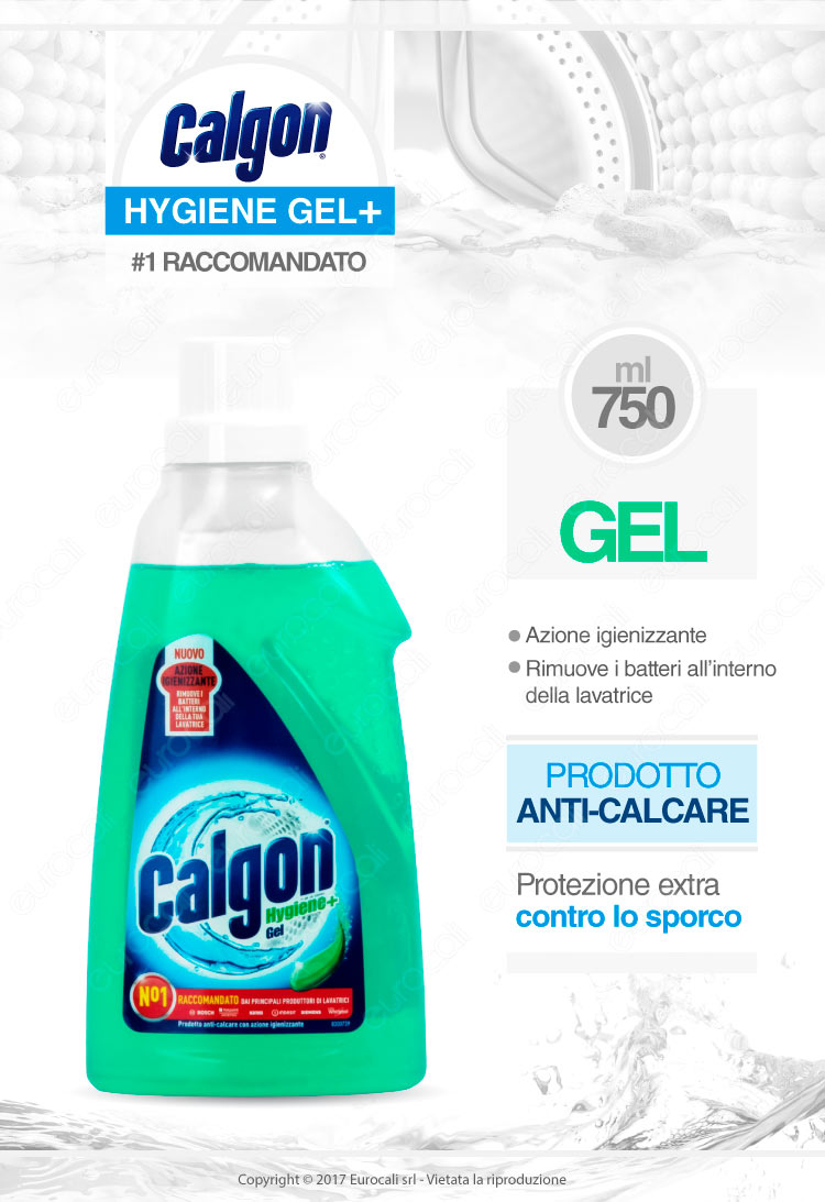 Calgon Hygiene plus gel igenizzante lavatrice 750ml