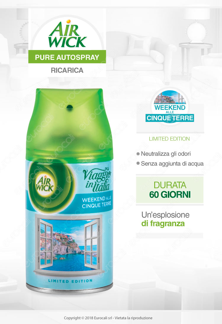 Air Wick Freshmatic Ricarica Spray Weekend Alle Cinque Terre