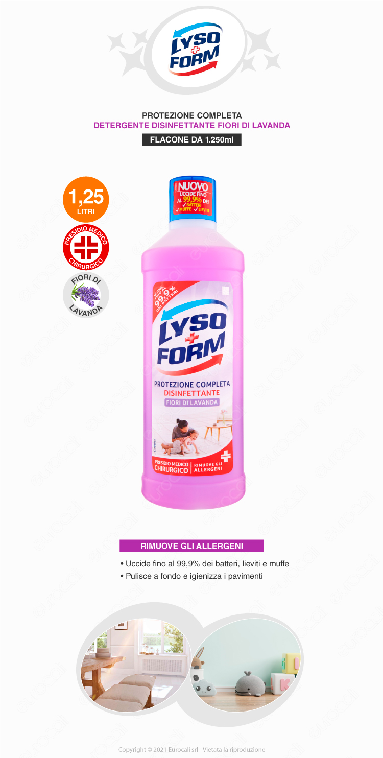 Lysoform Protezione Completa Disinfettante Cedro e Bergamotto 900 ml ->