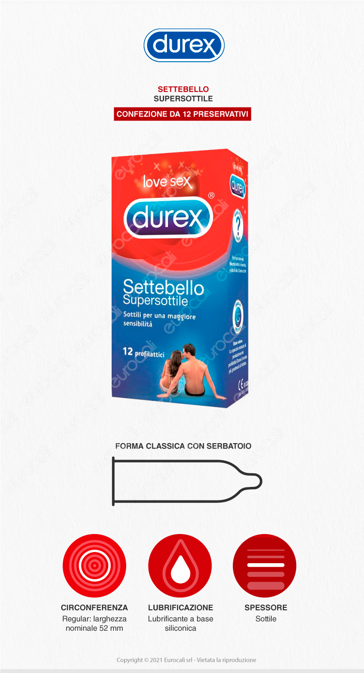 Durex Preservativi Settebello Supersottile