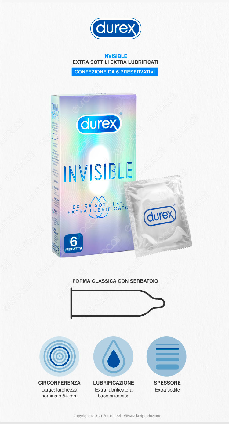 Durex Preservativi Invisible Lube