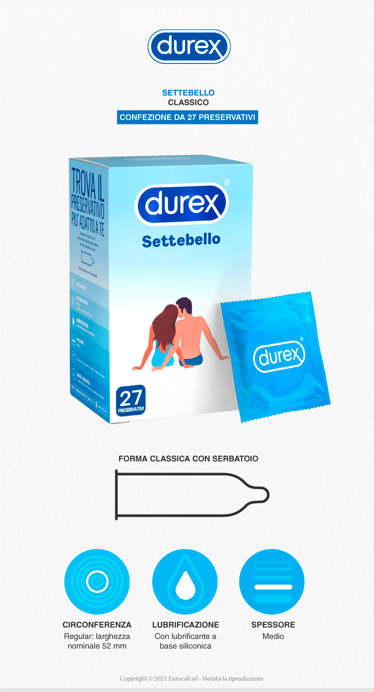 Durex Settebello Classico 27 preservativi