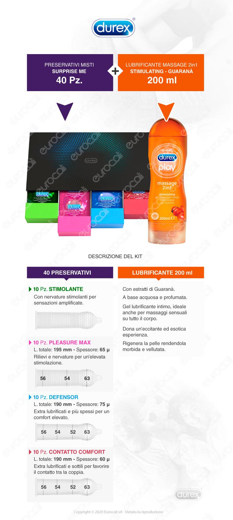 Durex Surprise Me + Gel Massage 2in1